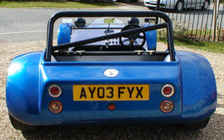 Recessed rear lights on a Sylva Striker