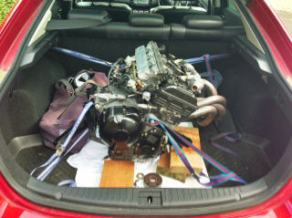 Engine in boot